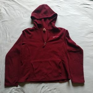 Maroon 1/4 zip fleece